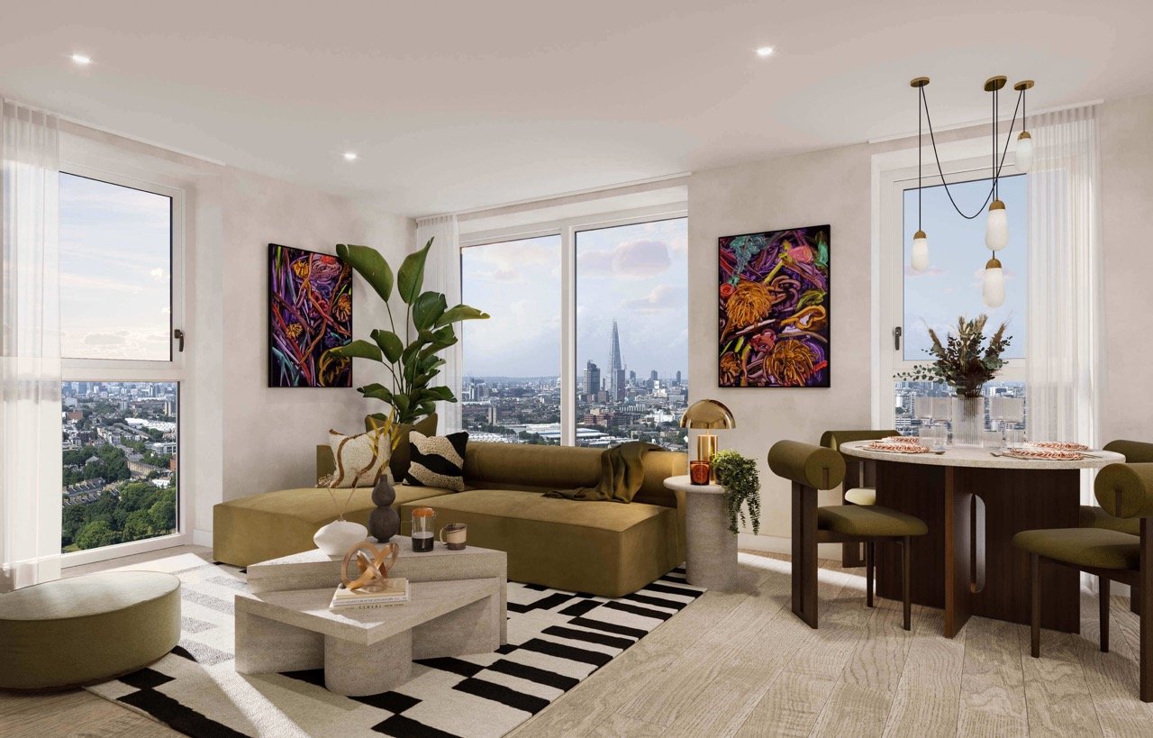 Bermondsey Place Interior Living Room - 2 bedroom