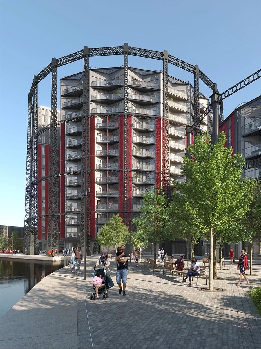 Regents View Bethnal Green exterior modern apartment building canalside London