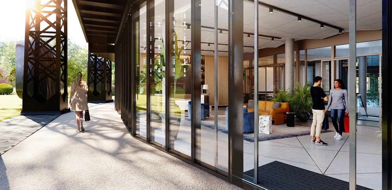 Regents View Bethnal Green building entrance modern residential development London