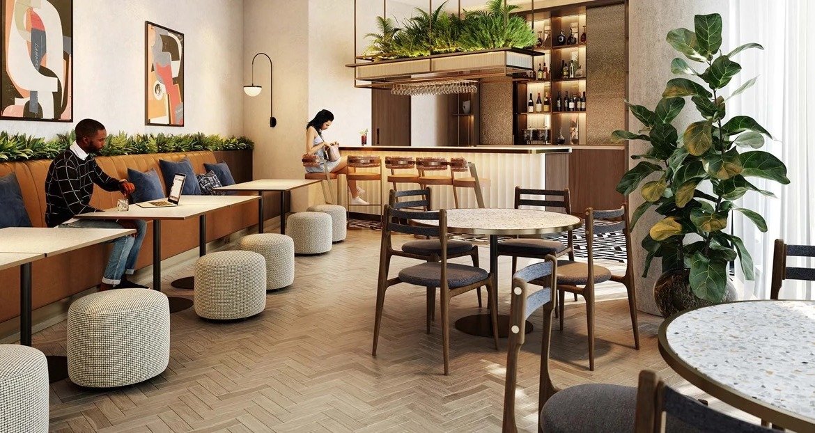 Regents View Bethnal Green residents lounge modern communal space London apartments