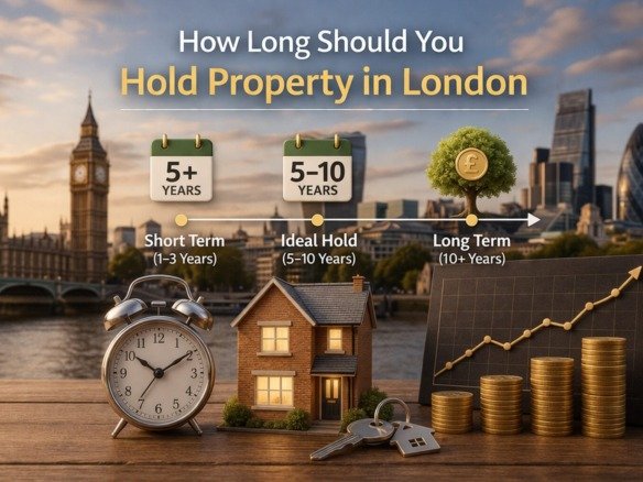 how long should you hold property in London showing long term investment strategy market cycles and property growth timeline