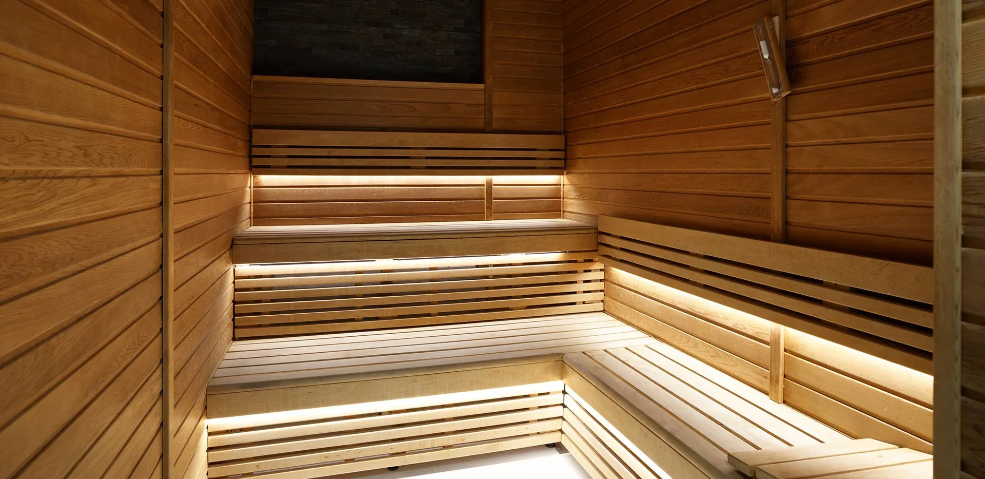 Private sauna facility in a London residential development
