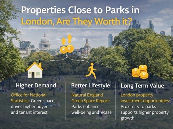 properties close to parks in London are they worth it showing green spaces park views and increased property value in London