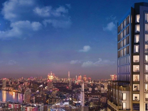 wandsworth-mills-tower-exterior-night-view 3 Bedroom