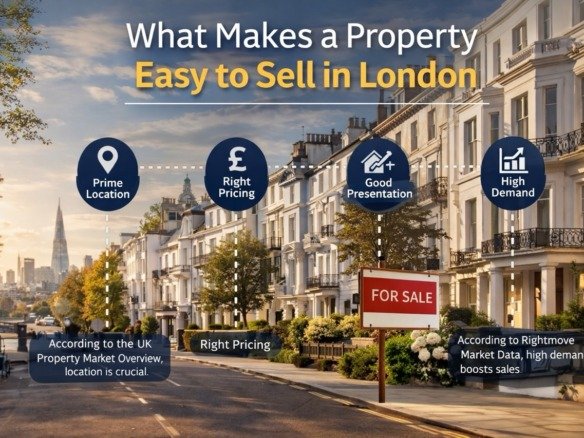 what makes a property easy to sell in London showing prime location correct pricing good presentation and high buyer demand