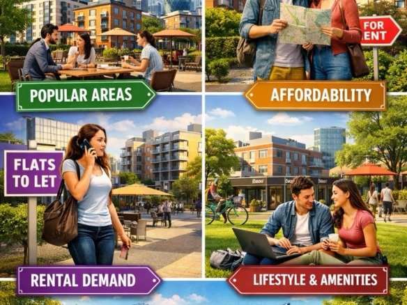 where young professionals are moving in London showing popular areas rental demand affordability lifestyle and property investment trends