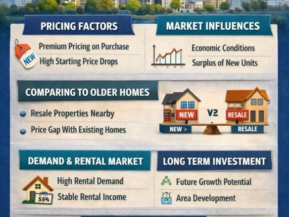why some new builds lose value at first showing pricing factors market conditions rental demand and long term property investment potential