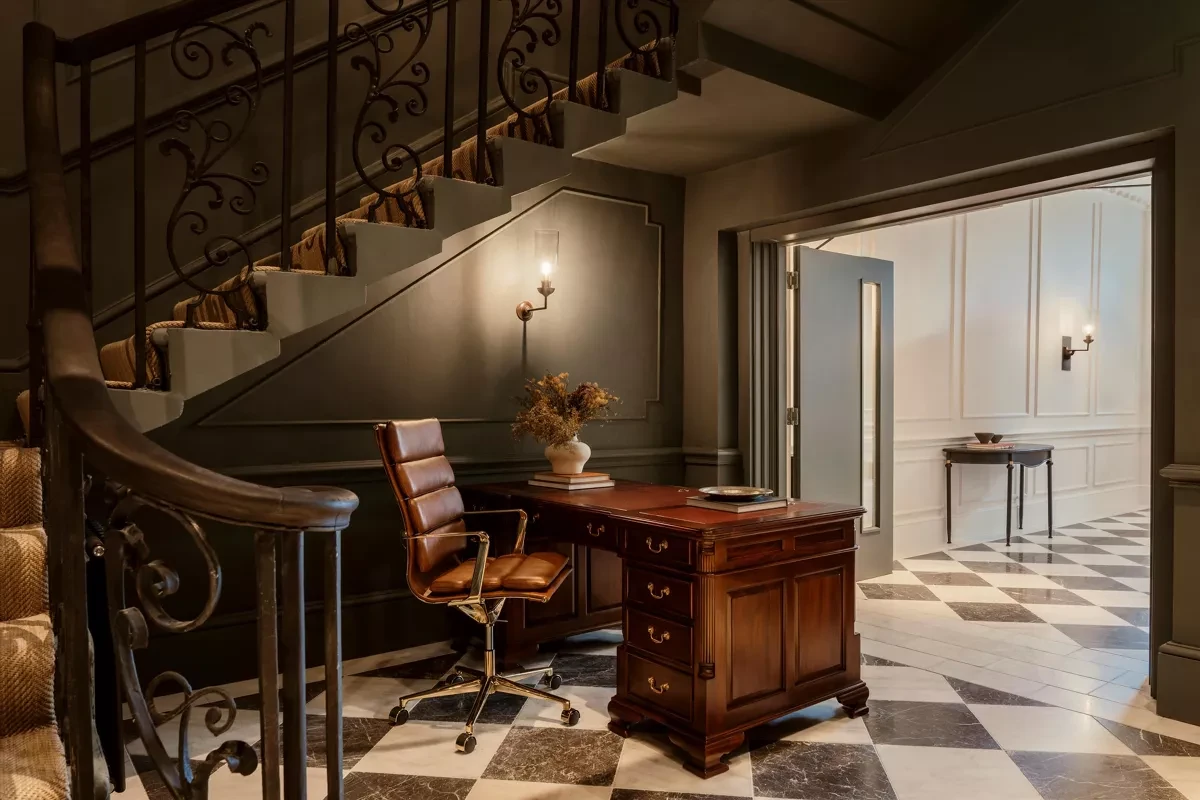 36 37 Hertford Street Residences Mayfair Hotel Concierge Staircase Lobby Wrought Iron Balustrade