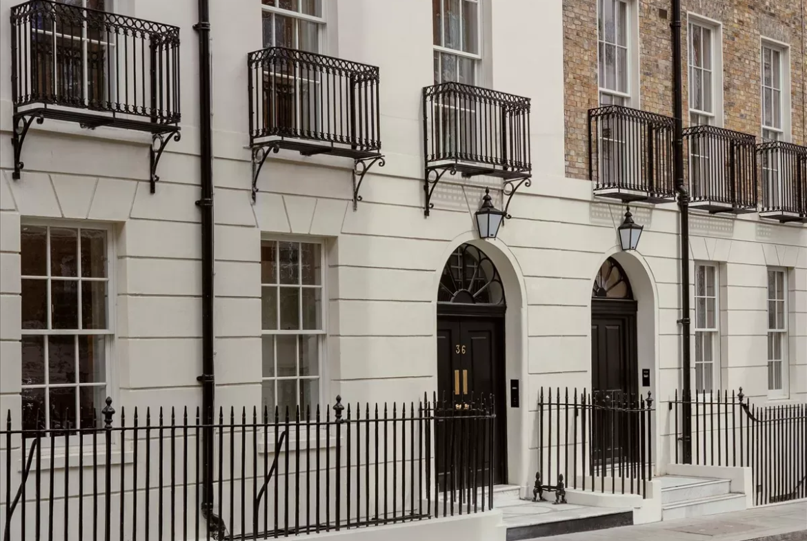36 Hertford Street Mayfair Georgian Facade Exterior Boutique Residences W1j 7se
