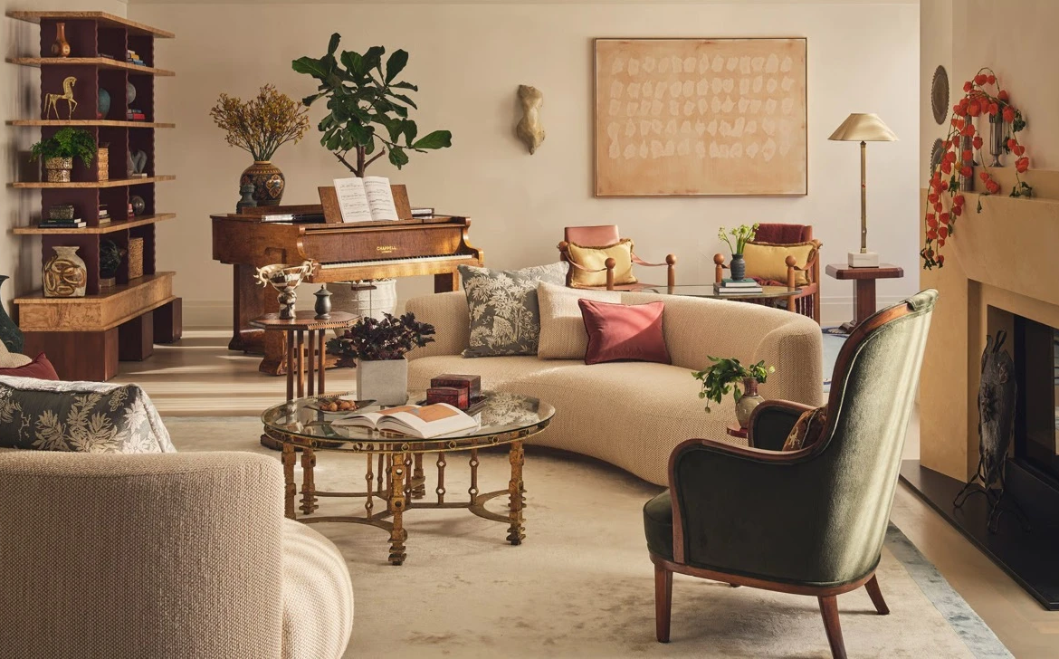 60 Curzon Mayfair Reception Room Grand Piano Curved Sofa Fireplace W1j