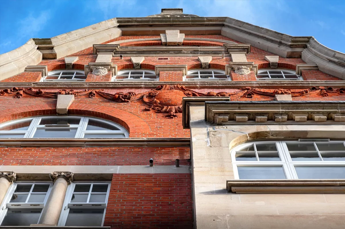 Allen House Kensington W8 Edwardian Architectural Detail Terracotta Cartouche Ornate Stonework Facade