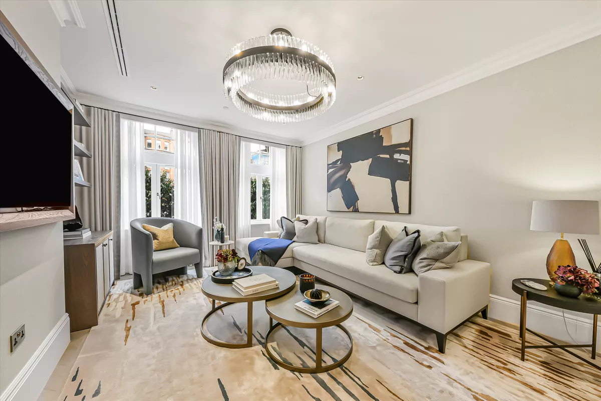 Allen House Kensington W8 London Luxury Living Room Tv Unit Built In Shelving Contemporary Interior