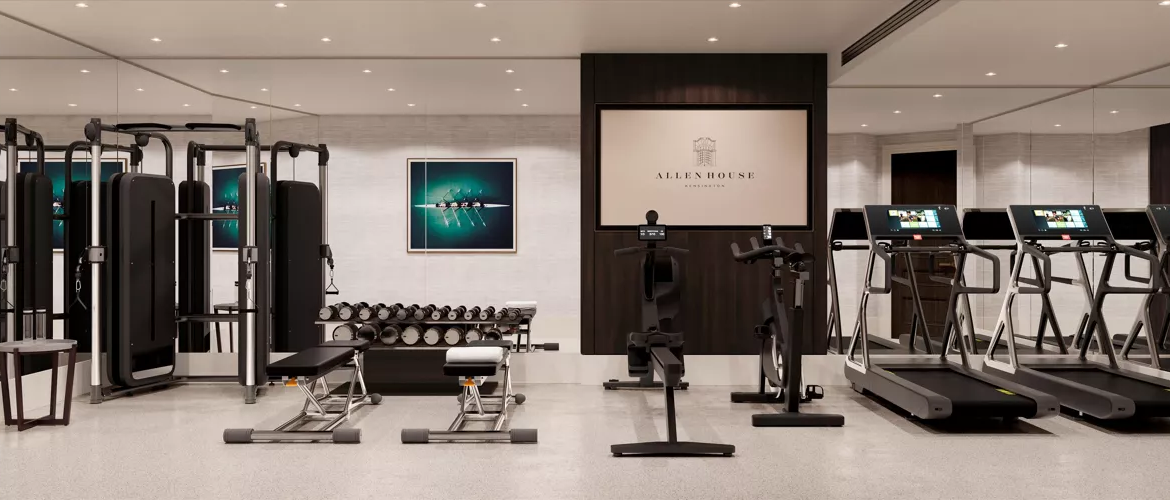 Allen House Kensington W8 London Residents Gym Fitness Centre Modern Equipment Premium Amenities