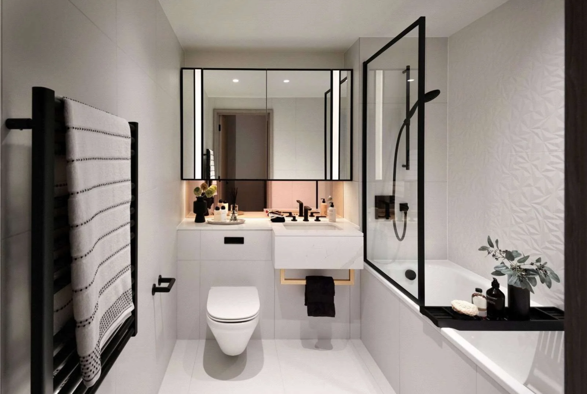 Aspen 40 Marsh Wall E14 Luxury Bathroom Bath Shower