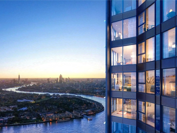 Aspen Canary Wharf Building Entrance Modern Architecture Street View Main Lobby Exterior