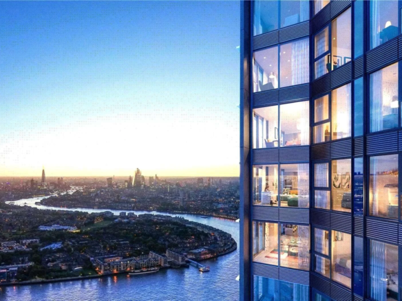 Aspen Canary Wharf London Panoramic Thames River Views E14