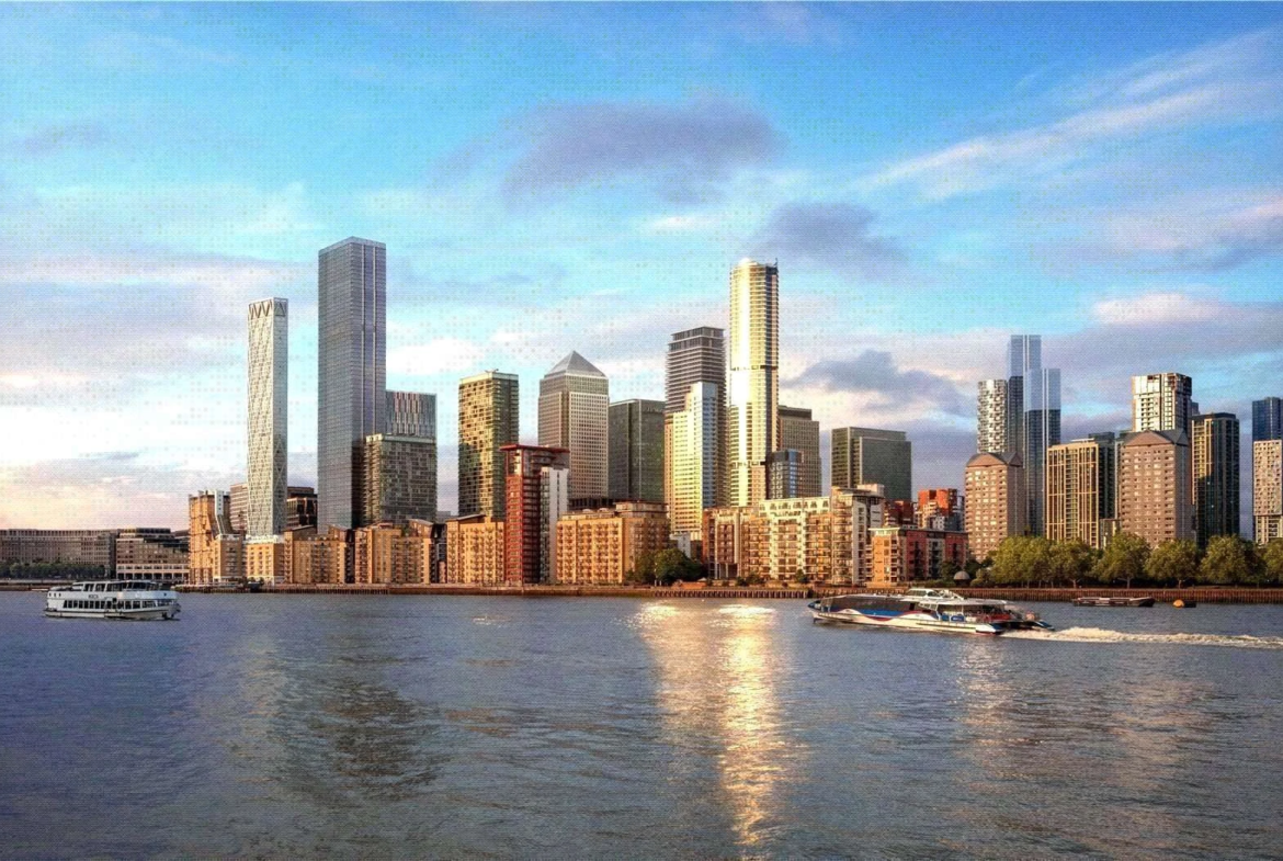 Aspen Canary Wharf London Skyline Thames Waterfront E14 9xq