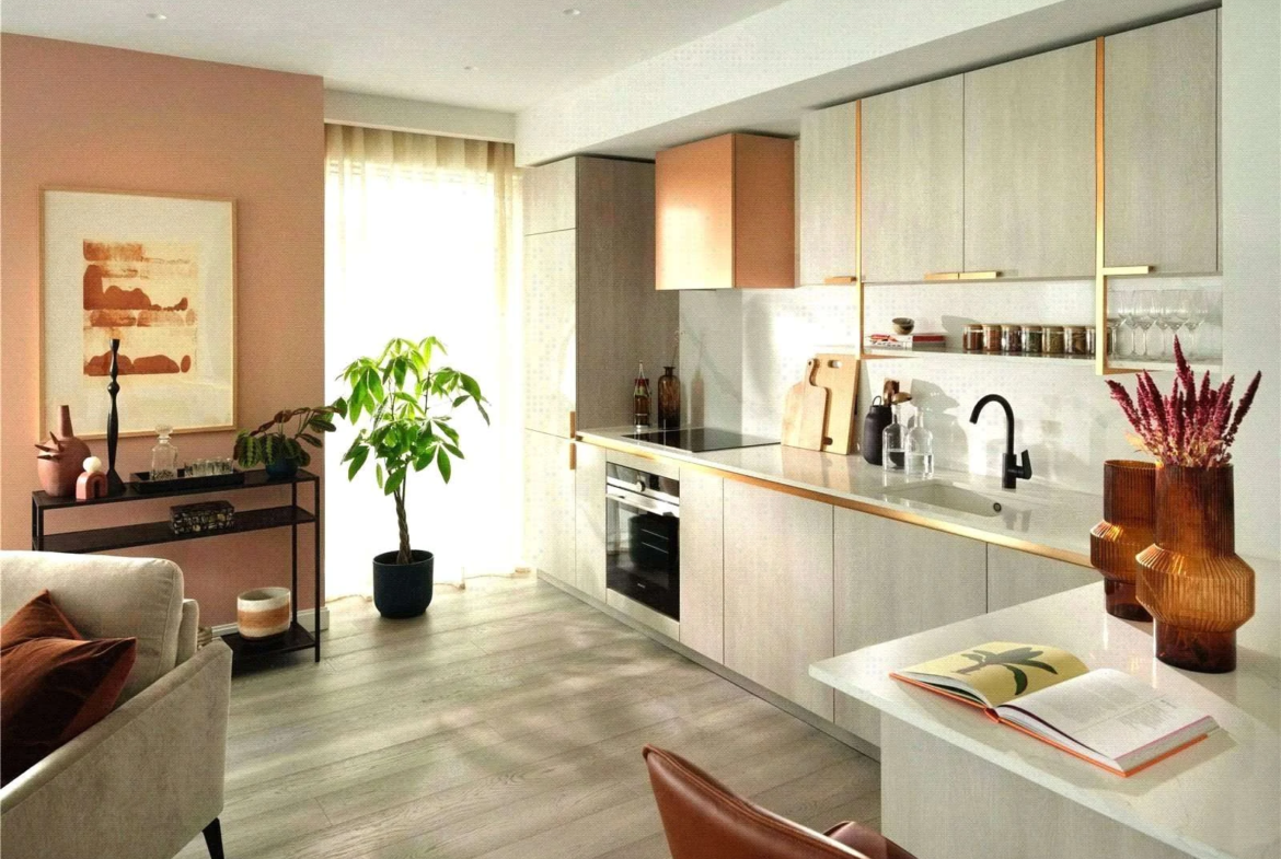 Aspen Canary Wharf Open Plan Kitchen Living Room E14 9xq