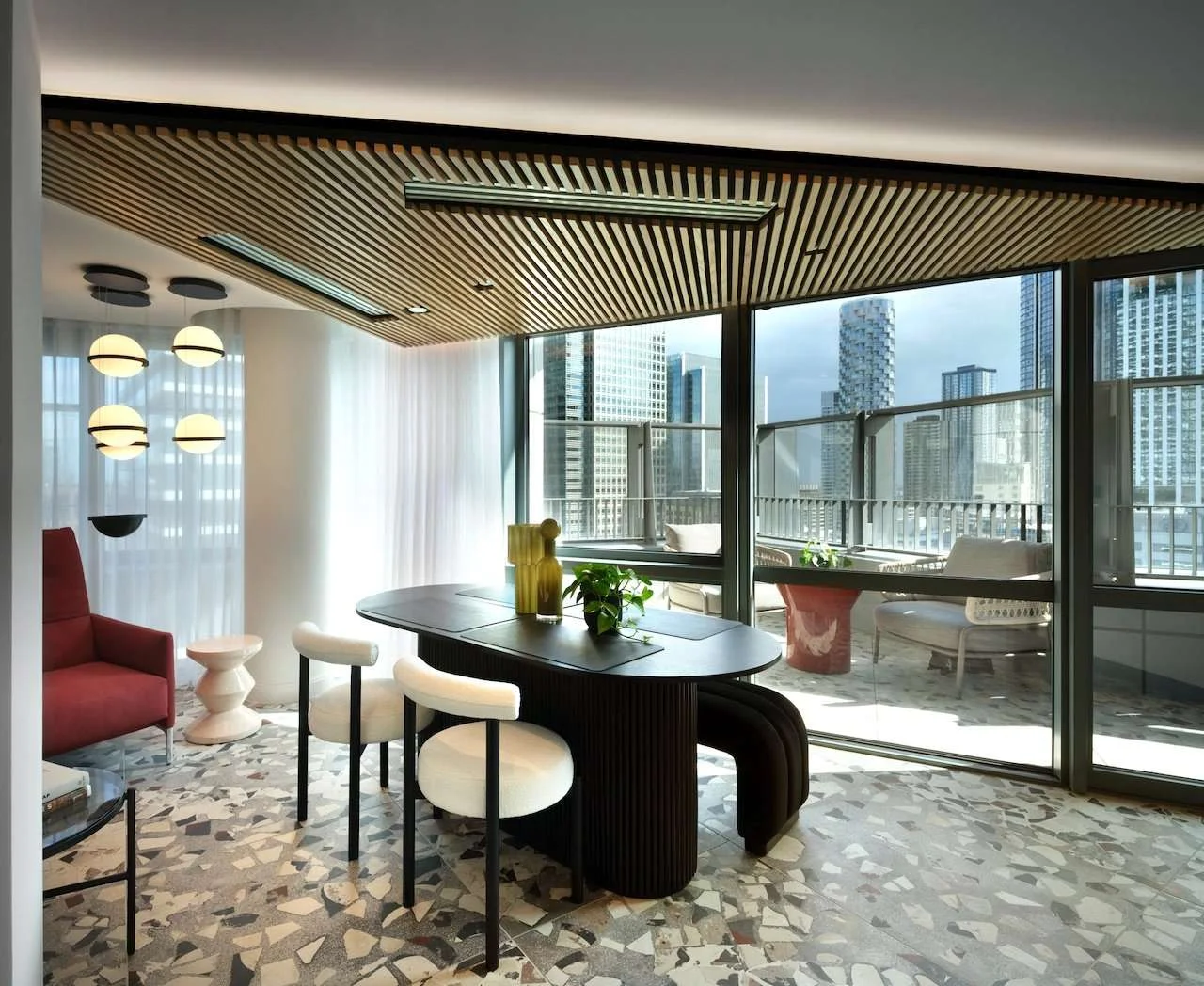 Aspen Canary Wharf Residents Lounge Cinema Room Games Area Modern Social Space