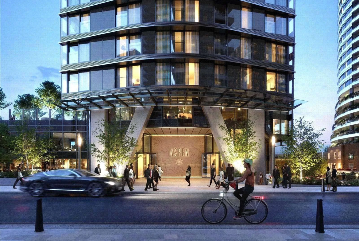 Aspen Canary Wharf Tower Entrance Lobby Marsh Wall E14