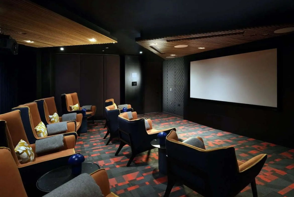 Aspen Consort Place Canary Wharf London E14 Private Cinema Screening Room