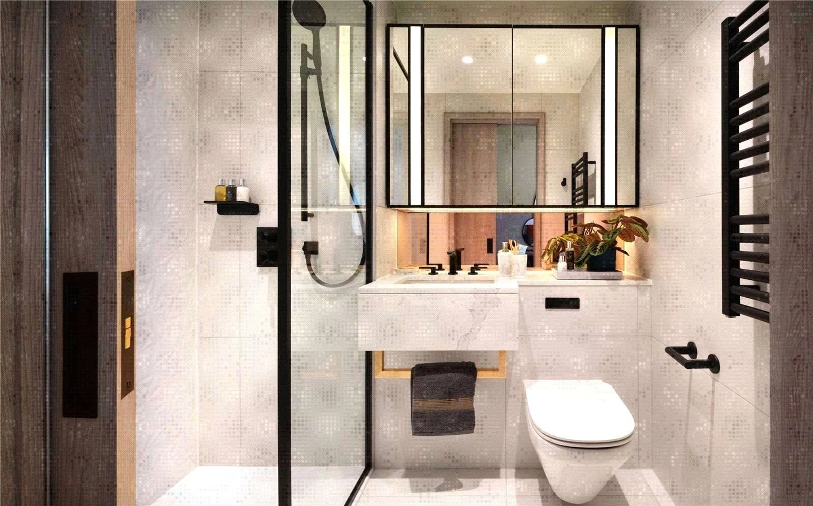 Aspen Consort Place Canary Wharf Luxury Bathroom Shower Room E14