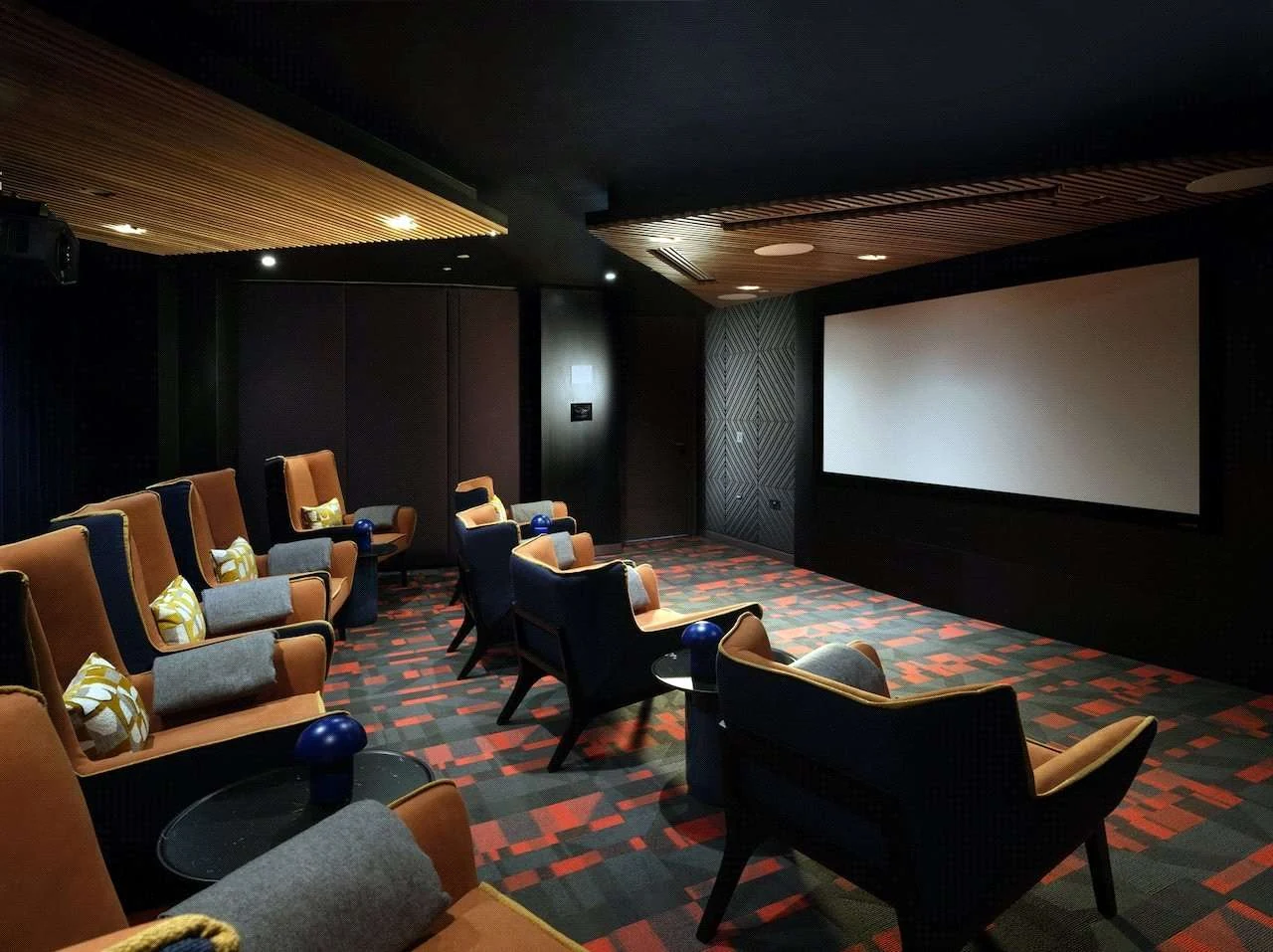 Aspen Consort Place E14 Private Cinema Room Residents Amenity