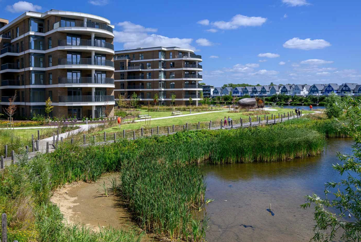 Bankside Gardens Green Park Reading Waterfront Walkway