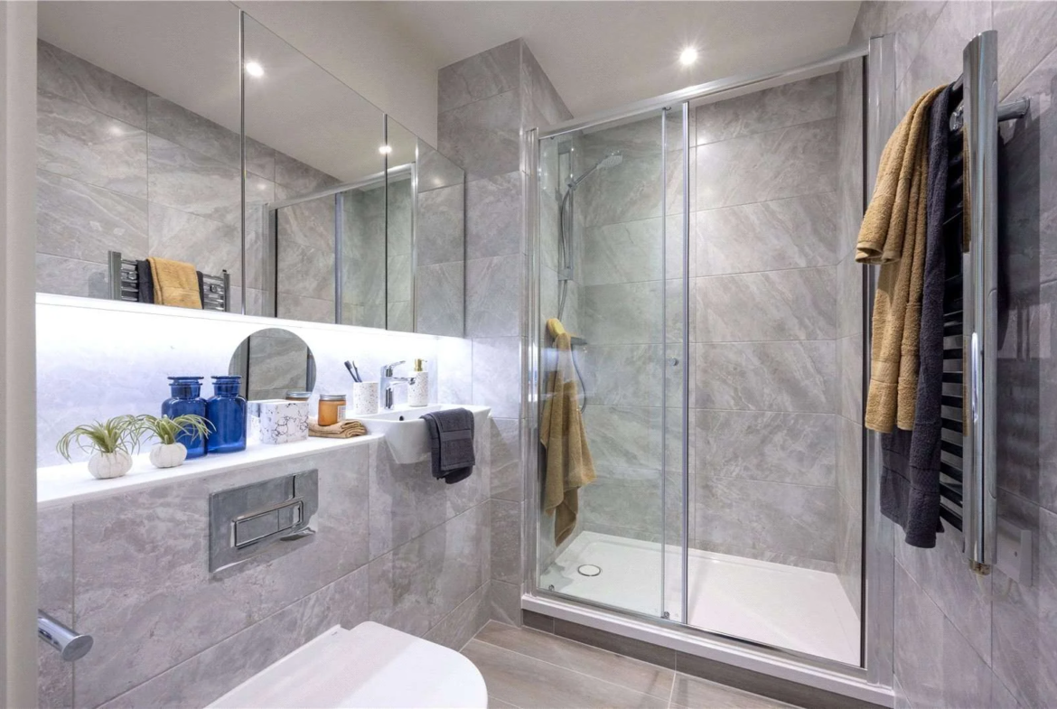 Cerulean Quarter Canning Town E16 Bathroom Walk In Shower Modern