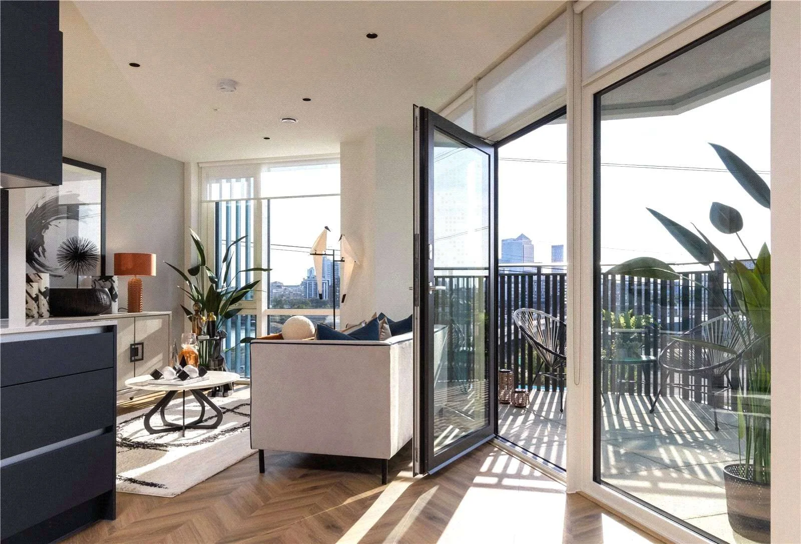 Cerulean Quarter Canning Town E16 Living Room Balcony Open Plan