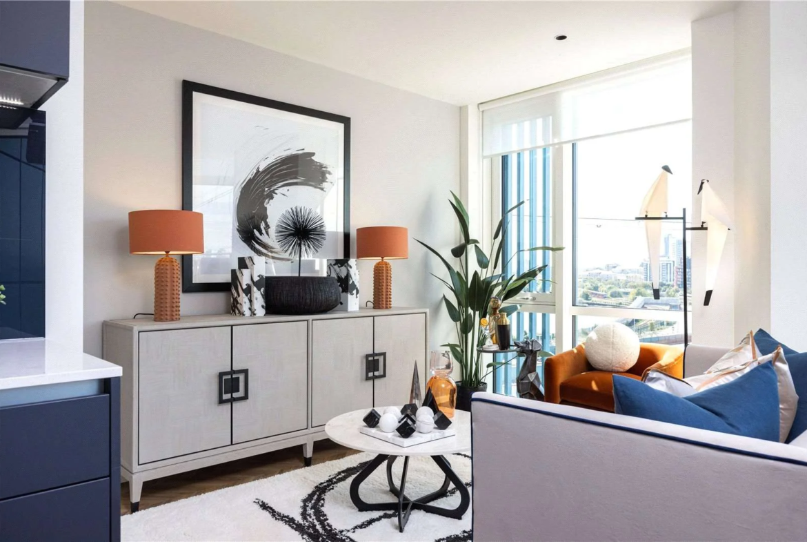 Cerulean Quarter Canning Town E16 Living Room Interior Design Detail