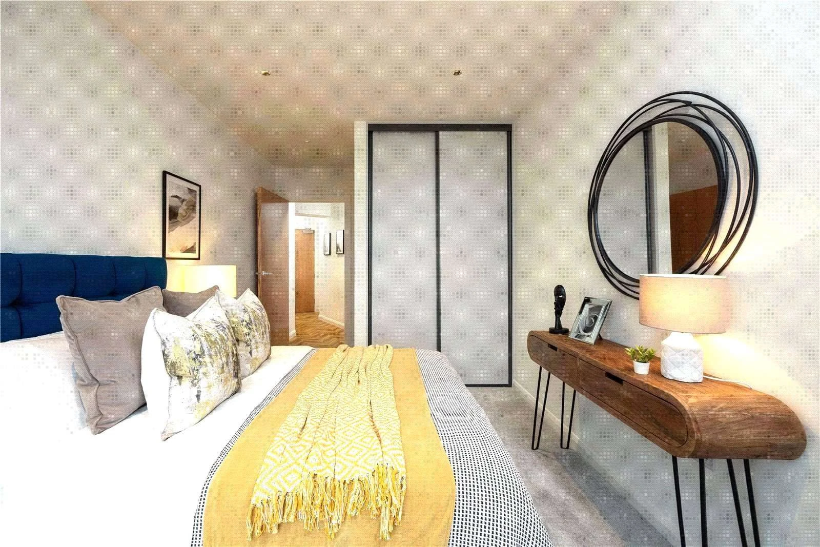 Cerulean Quarter Canning Town E16 Master Bedroom Fitted Wardrobe Neutral Decor London