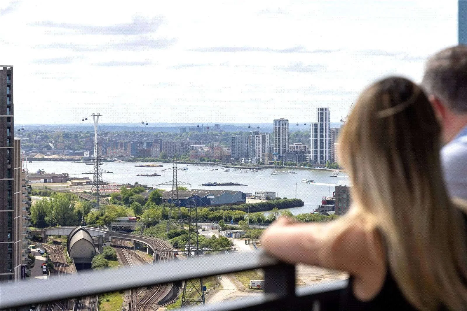 Cerulean Quarter Canning Town London E16 East Facing Balcony River Thames O2 View