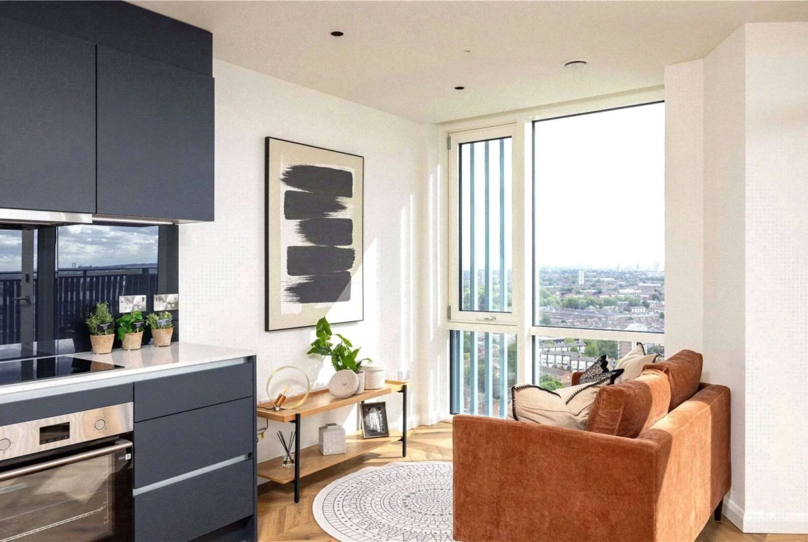 Cerulean Quarter Manor Road E16 Show Flat Living Room City View