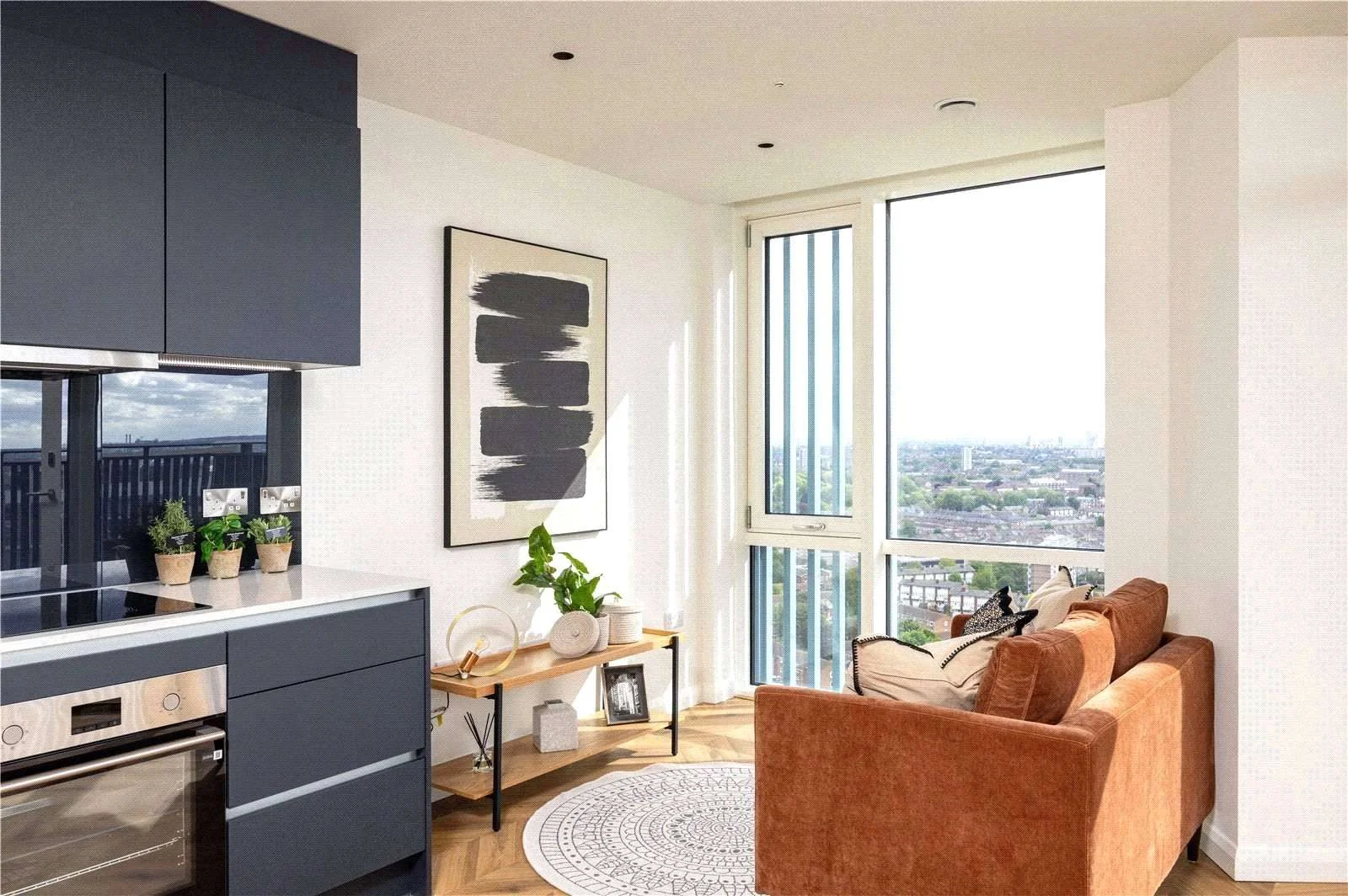 Cerulean Quarter Manor Road E16 Show Flat Living Room City View