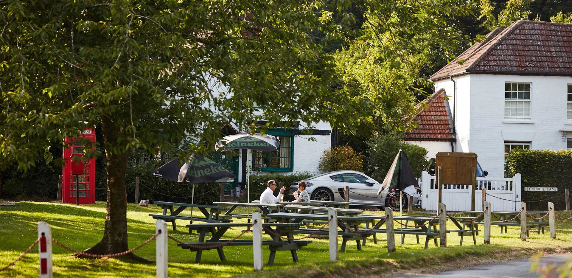 Crookham Village Fleet Local Pub Outdoor Seating Area