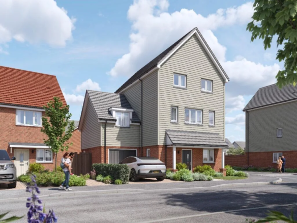 Eastbrook Milton Keynes Detached House Driveway Garage