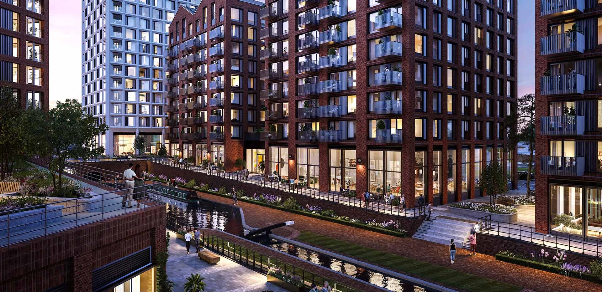 glasswater-locks-birmingham-evening-view Glasswater Locks Birmingham Evening View