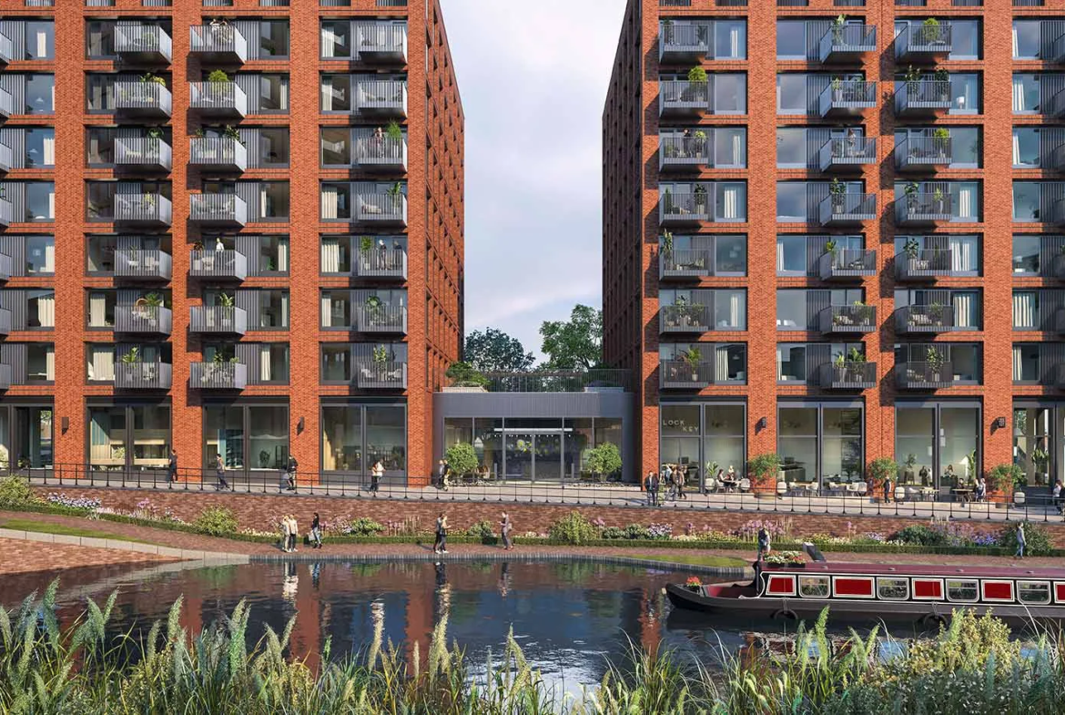 Glasswater Locks Development Exterior Cgi Birmingham