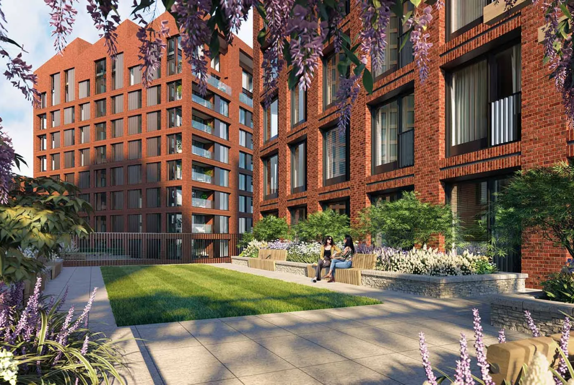 Glasswater Locks Garden Courtyard Birmingham