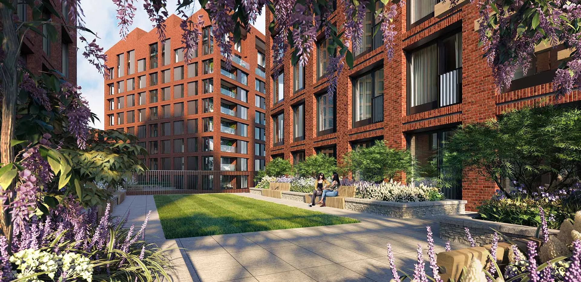 glasswater-locks-garden-courtyard-birmingham Glasswater Locks Garden Courtyard Birmingham