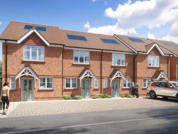 Hareshill Crookham Village Fleet Terraced Houses Exterior Street View