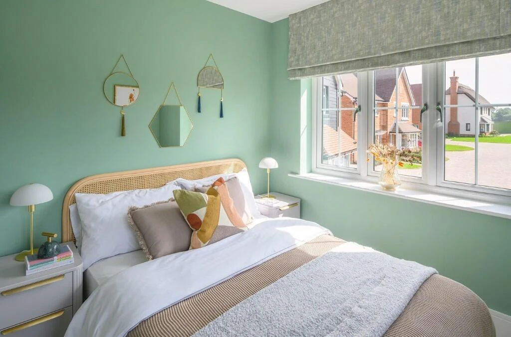 Hareshill Fleet Bedroom Secondary Bedroom Green Wall