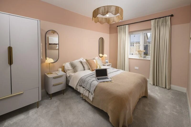 Hartland Village Fleet Bedroom Pink Modern Interior