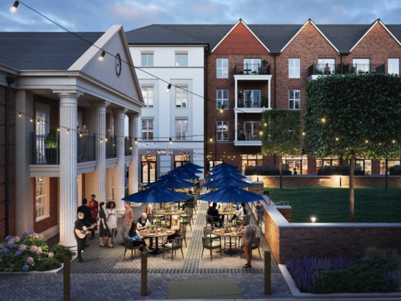 Hartland Village Fleet Village Centre Restaurant Courtyard