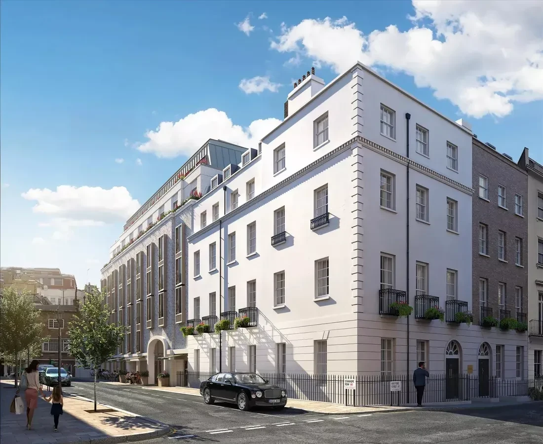Hertford Street Residences Mayfair Cgi Corner Elevation Shepherd Market Luxury Apartments W1j