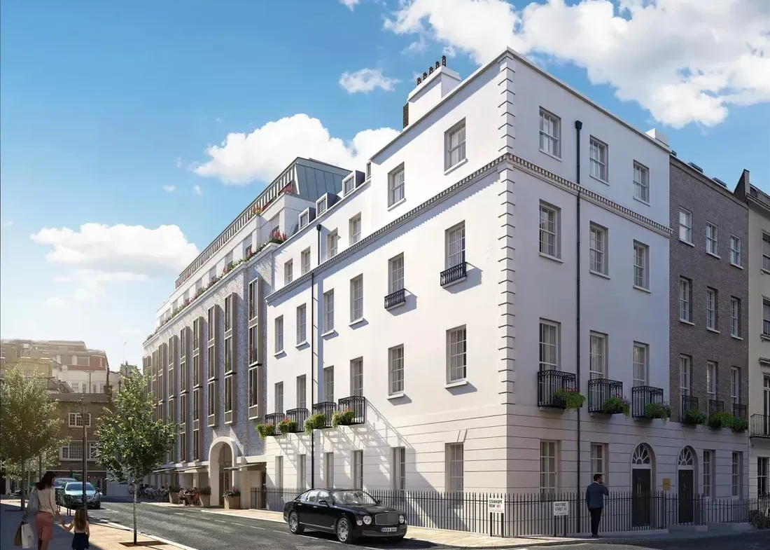 Hertford Street Residences Mayfair Cgi Corner Elevation Shepherd Market Two Bedroom Apartments W1j
