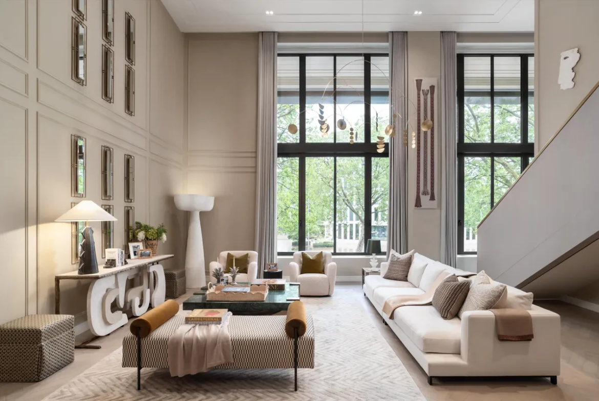 Holland Park Gate Kensington London Double Height Living Room