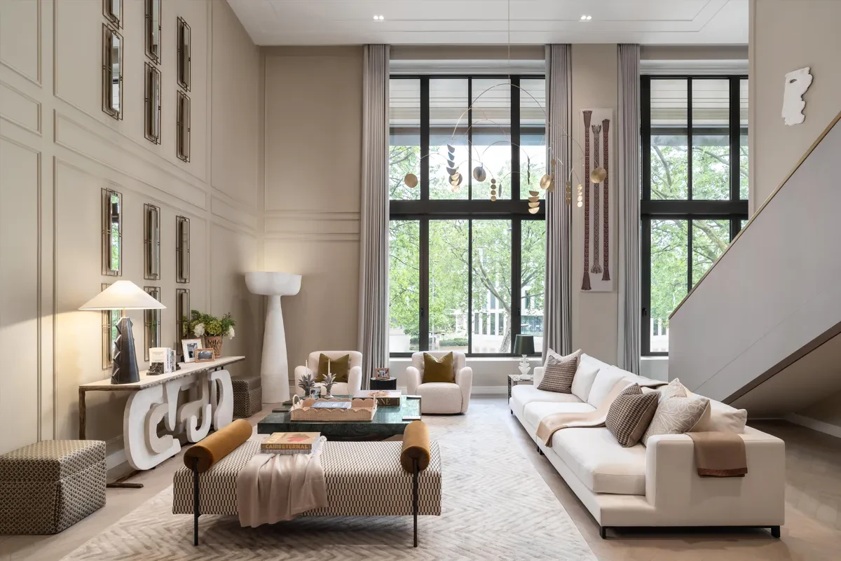 Holland Park Gate Kensington London Double Height Living Room