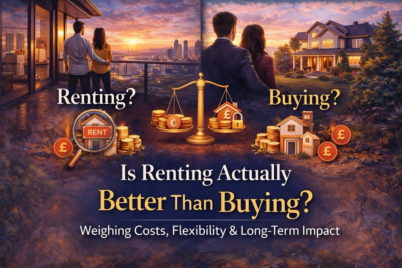 Is renting actually better than buying showing comparison between renting apartment and buying house with cost and lifestyle differences